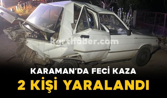 Hafif ticari araç otomobile arkadan çarptı: 2 yaralı