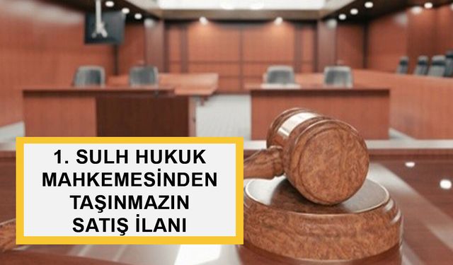 KARAMAN 1. SULH HUKUK MAHKEMESİ'NDEN TAŞINMAZIN SATIŞI İLANI