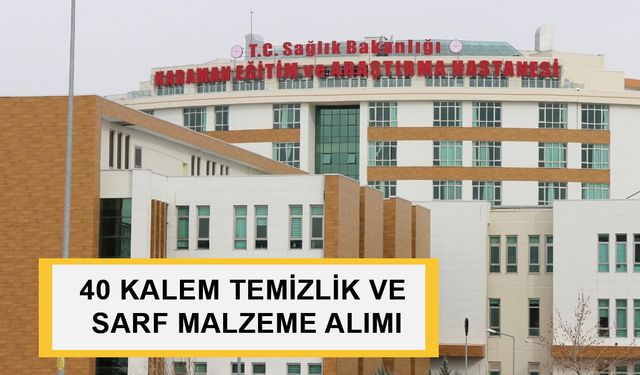 40 KALEM TEMİZLİK VE SARF MALZEME ALIMI