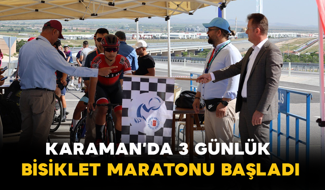 Karaman’da 3 Günlük Bisiklet Maratonu Başladı