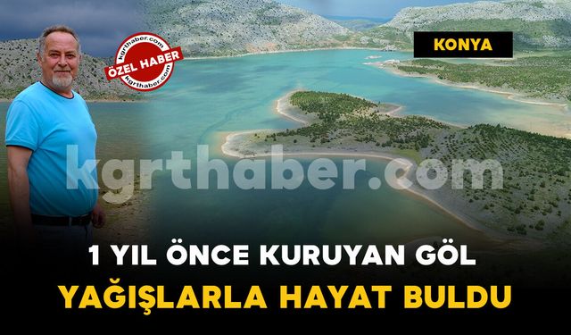 Konya'da kuruyan Sarıot Gölü su tuttu: Muhteşem manzarasıyla ziyaretçilerini bekliyor