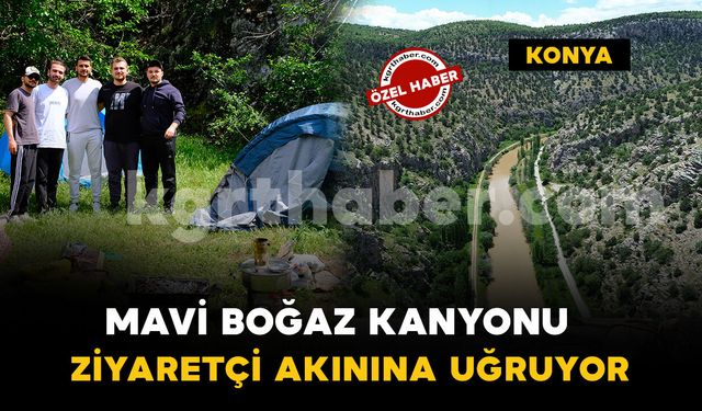 Mavi Boğaz Kanyonu ziyaretçi akınına uğruyor