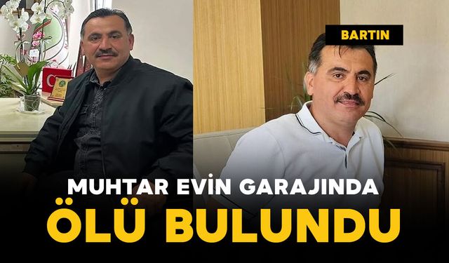 Muhtar evin garajında ölü bulundu