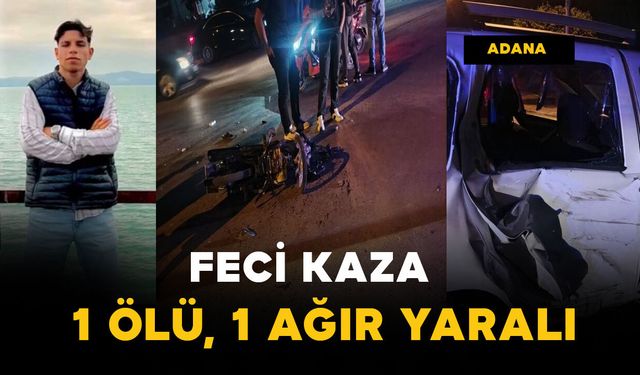 Otomobil ile motosiklet çarpıştı: 1 ölü, 1 ağır yaralı
