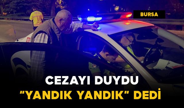 Polis yakaladı..Cezayı duydu, "Yandık yandık" dedi