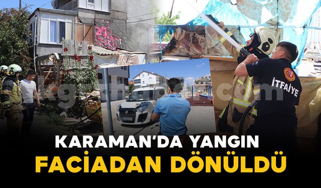 Apartman müştemilatında yangın çıktı, park halindeki araç zarar gördü