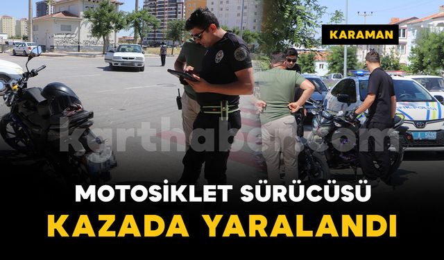 Bulvarda otomobil ile motosiklet çarpıştı: 1 yaralı