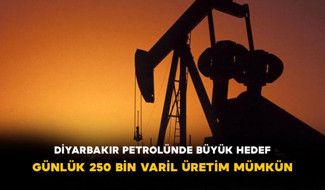 Diyarbakır Petrolünde Büyük Hedef: Günlük 250 Bin Varil Üretim Mümkün