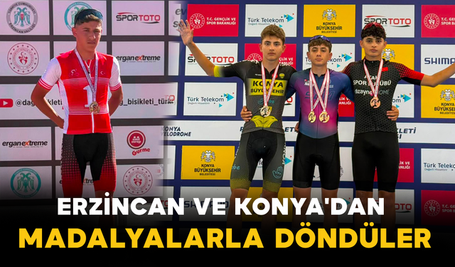 Erzincan ve Konya'dan Madalyalarla Döndüler