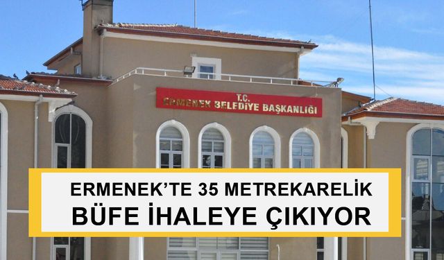 ERMENEK’TE 35 METREKARELİK BÜFE İHALEYE ÇIKIYOR