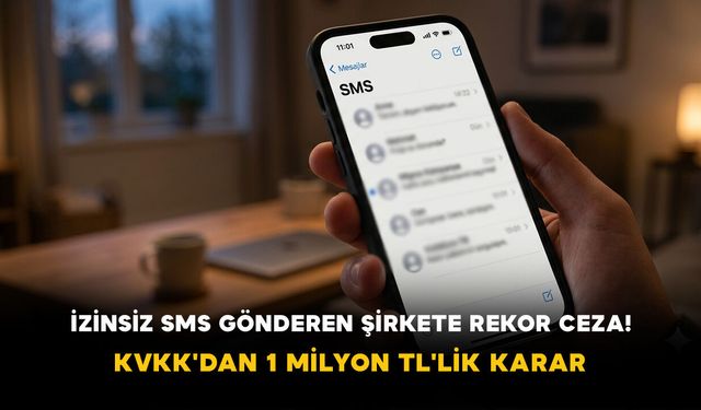 İzinsiz SMS Gönderen Şirkete Rekor Ceza! KVKK'dan 1 Milyon TL'lik Karar