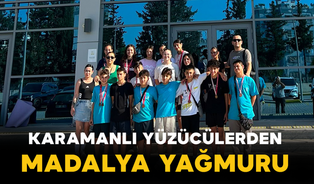 Karamanlı Yüzücülerden Madalya Yağmuru