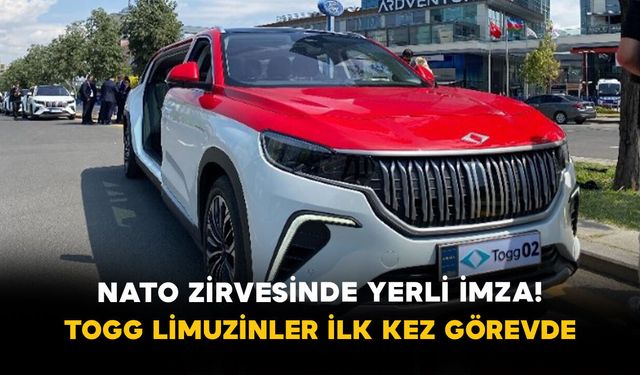 NATO Zirvesinde Yerli İmza! TOGG Limuzinler İlk Kez Görevde