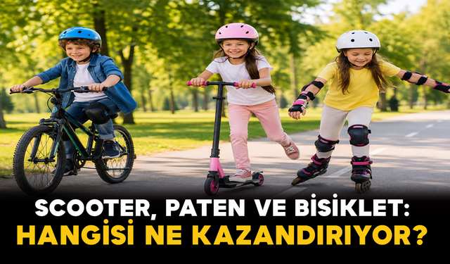 Scooter, Paten ve Bisiklet: Çocuklar İçin Hangisi Ne Kazandırıyor?