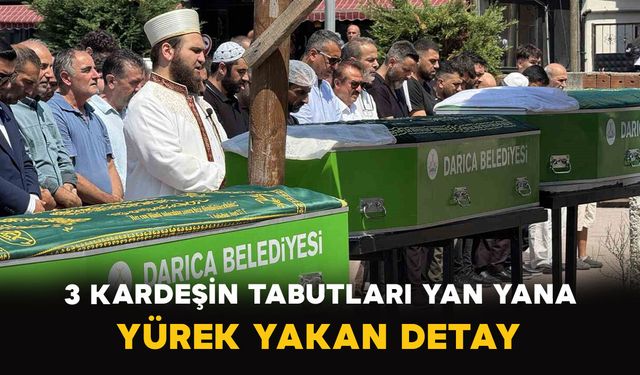 3 Kardeşin Tabutları Yan Yana: Yürek Yakan Detay