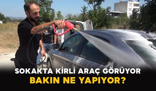 Aracını Kirli Bırakanlara Sürpriz