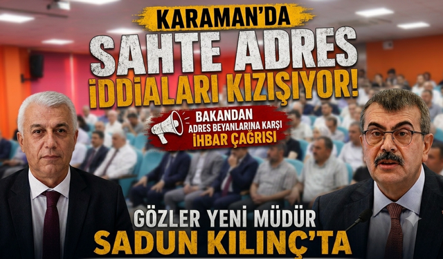 Bakan Tekin'e Rağmen Karaman’da Akraba Adresi Oyununa Müdür Dur Diyecek mi?