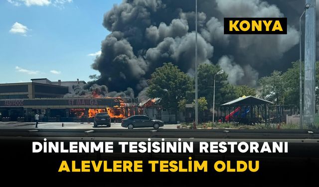 Dinlenme Tesisinin Restoranı Alevlere Teslim Oldu
