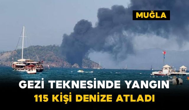 Gezi Teknesinde Yangın: 115 Kişi Denize Atladı