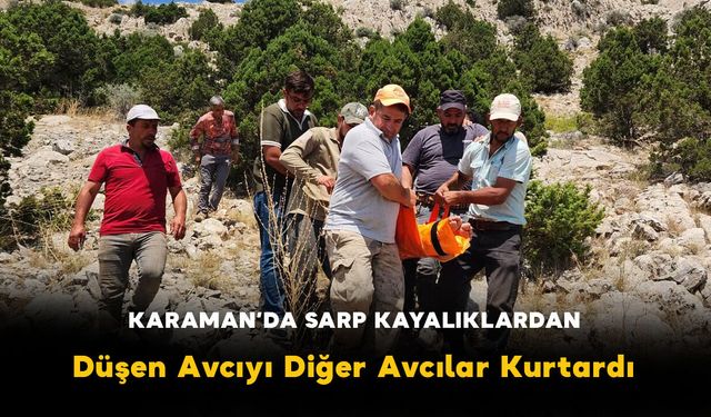 Hacı Baba Dağı’nda Sürek Avı Kazası: Sarp Kayalıklardan Düşen Avcıyı Diğer Avcılar Kurtardı