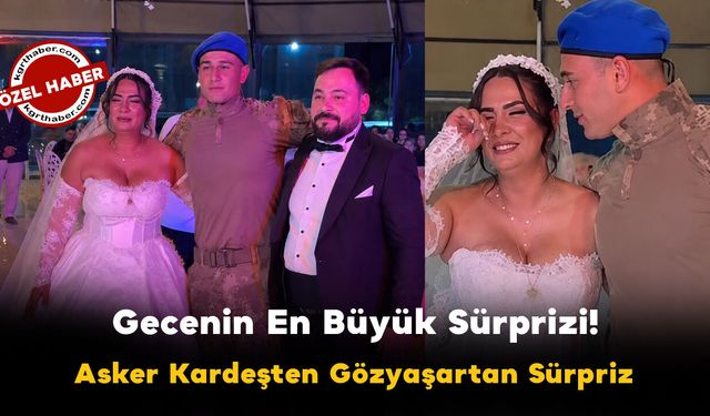 Karaman'da Asker Kardeşten Ablaya Gözyaşartan Sürpriz