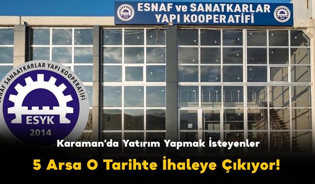 Karaman'da Kırbağı Mahallesi'nde 5 Arsa Satılacak