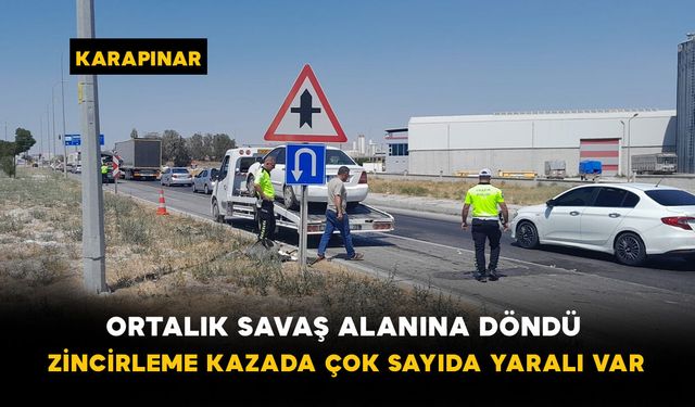 Karapınar’da Zincirleme Kaza: 9 Kişi Yaralandı