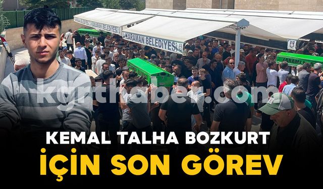 Kazada hayatını kaybeden Kemal Talha Bozkurt için son görev