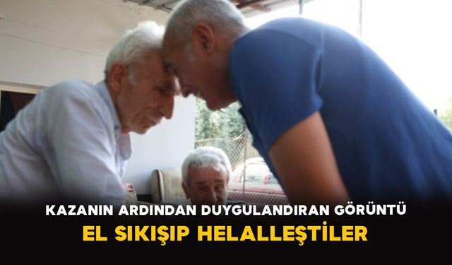 Kazanın Ardından Duygulandıran Görüntü: El Sıkışıp Helalleştiler