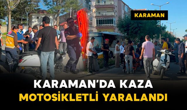 Otomobil ile motosikletin çarpıştığı kazada 1 kişi yaralandı