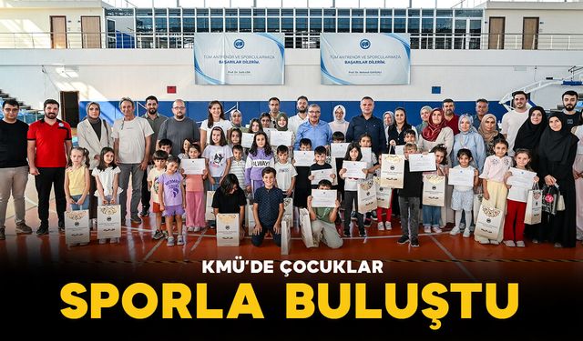 KMÜ’DE çocuklar sporla buluştu
