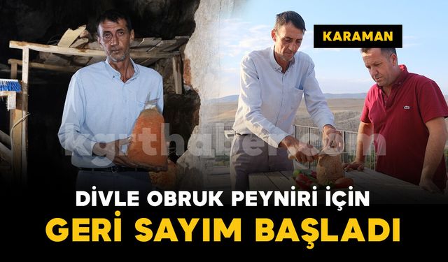 Mağaraya beyaz giriyor, kırmızı çıkıyor: ‘Divle Obruk Peyniri’ sofralara hazırlanıyor