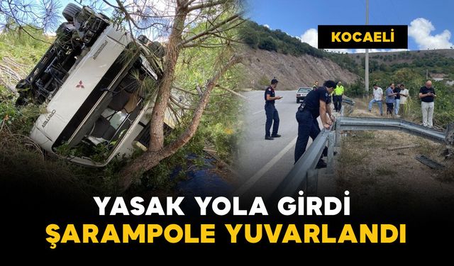 Yasak yola girdi, şarampole yuvarlandı: 1 yaralı