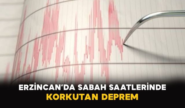Erzincan’da sabah saatlerinde korkutan deprem