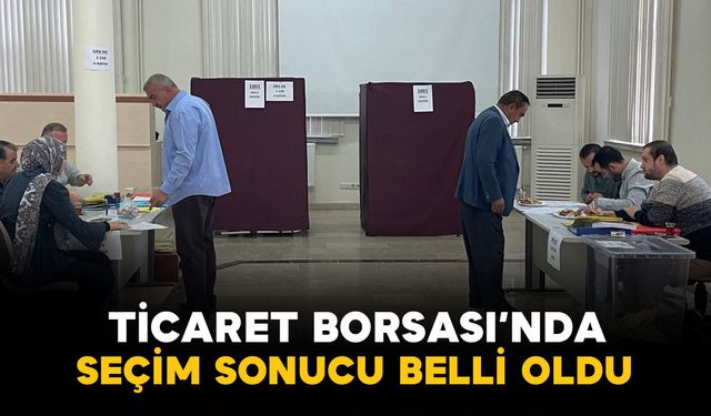 Karaman Ticaret Borsası'nda seçim sonucu belli oldu
