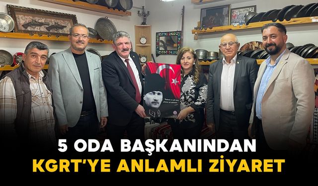 Karaman’da 5 oda başkanından KGRT'ye Gazeteciler Günü ziyareti