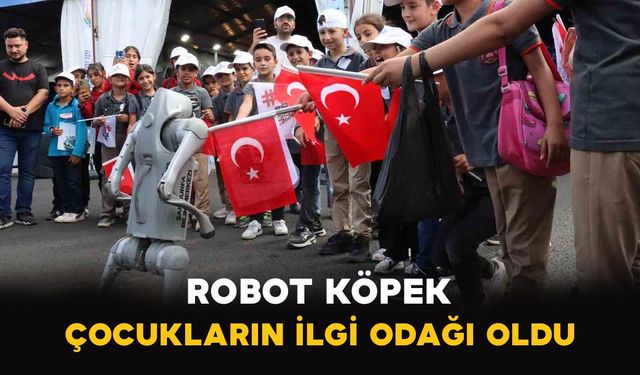 Şanlıurfa’da Robot köpek çocukların ilgi odağı oldu