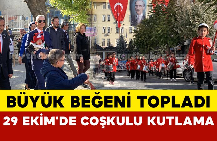 Karaman'da 29 Ekim'de ilkokul öğrencilerinin bando takımı büyük beğeni topladı