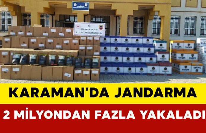 Karaman'da Jandarmadan 2 dev operasyon