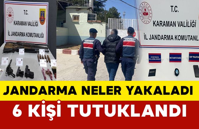Karaman’da aranan 28 kişi yakalandı, 6’sı tutuklandı