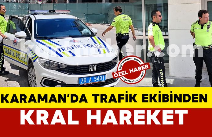 Karaman'da fenalaşan küçük çocuğu trafik ekibi hastaneye yetiştirdi