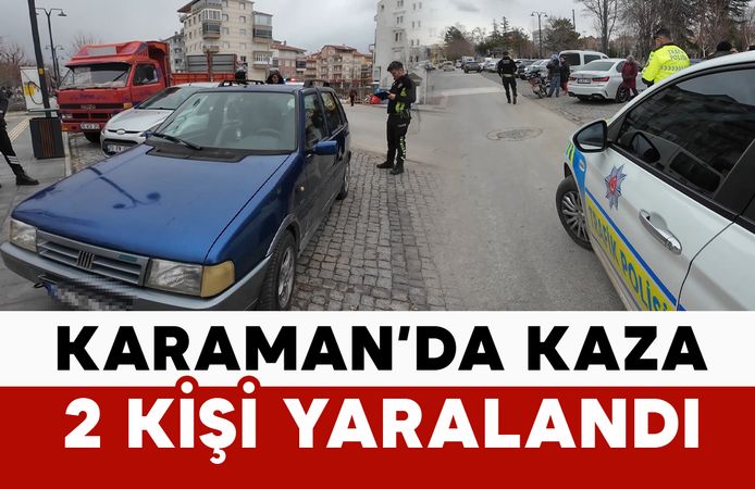 Millet Bahçesi önünde kaza: 2 yaralı