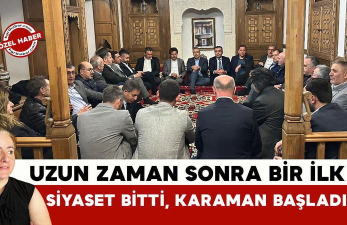 Bu Masa Ezber Bozar: Siyaset Sustu, Karaman Konuştu