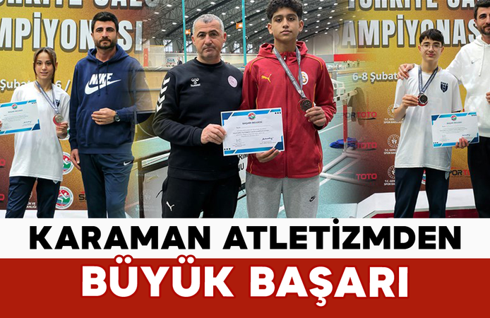 Karaman Atletizmden Büyük Başarı