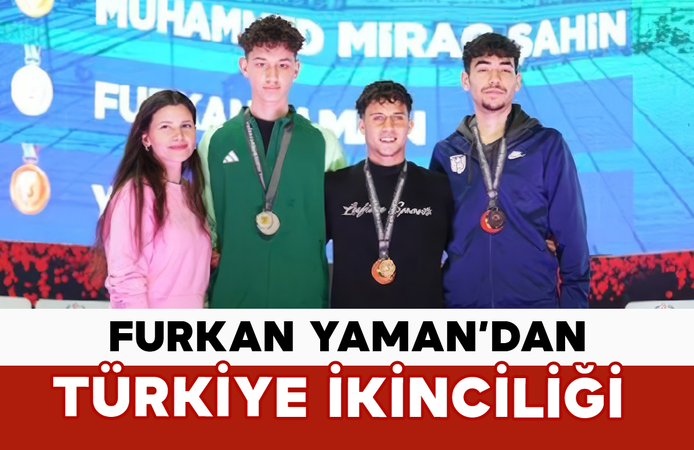 Karamanlı Furkan Yaman’dan Türkiye İkinciliği