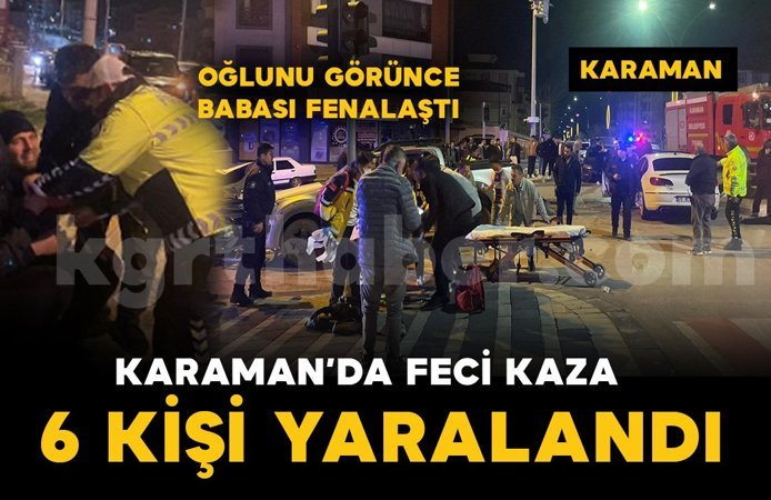 Kazada ortalık savaş alanına döndü: 6 yaralı