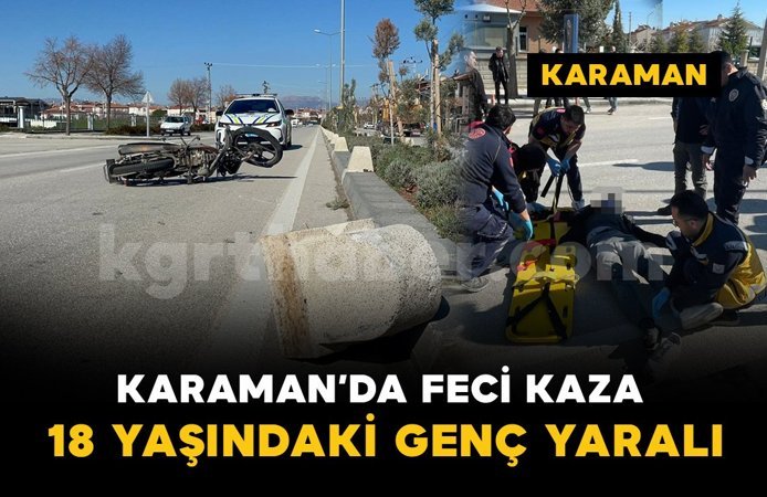 Otomobille çarpışan motosiklet karşı şeride sürüklendi: 1 yaralı