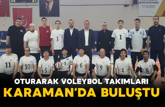 Oturarak Voleybol Takımları Karaman’da Buluştu