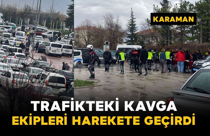 Trafik ışıklarındaki kavga kısa sürede büyüdü