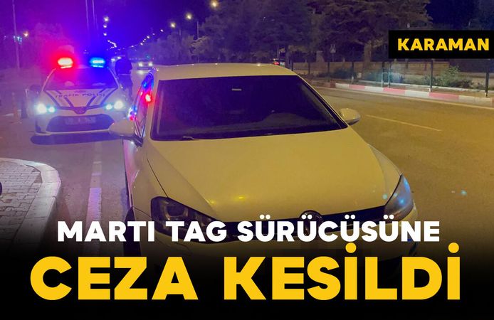 Karaman'da korsan taşımacılık cezası: Araç men edildi, 23 bin TL ceza kesildi